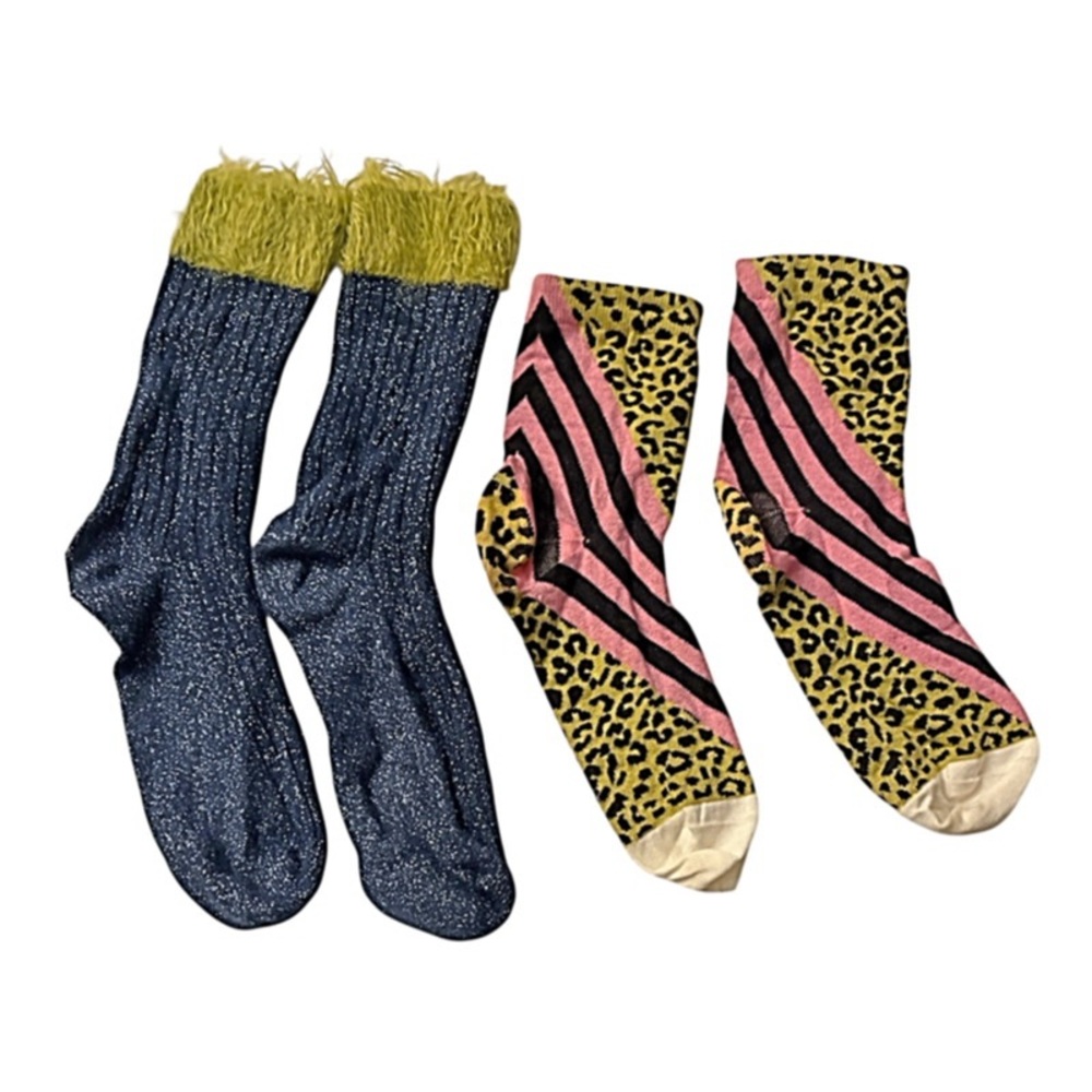 Hysteria Happy Socks Bundle Samantha Ankle Socks & Fuzzy Socks
